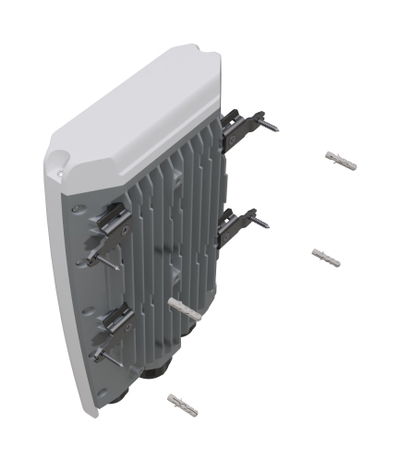 Мрежен свич Mikrotik CRS504-4XQ-OUT, 4x QSFP28 100Gbps, IP66, бел