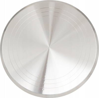 Вртлива плоча за торти 5Five Silver, 34 cm, метал, сребрено-црна