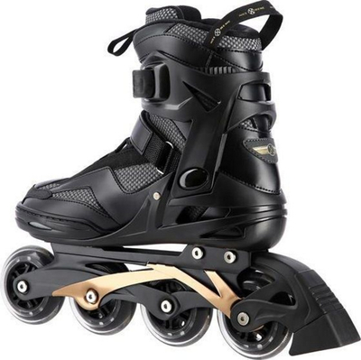 Rrota inline Nils Extreme NA2150, nr. 42, kushineta ABEC9, të zeza me ari