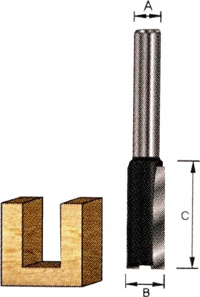 Freze për dru DeWALT, 8 x 25mm, slot cutter, e verdhë