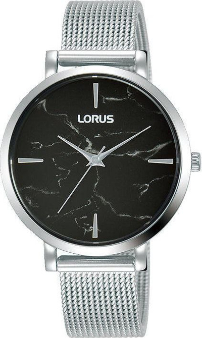 Orë dore Lorus RG241SX9 për goca, çelik inoks, 34mm, e zezë gri