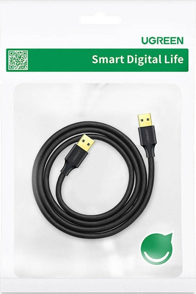 Kabllo USB Ugreen 90576, USB A me USB A, 3 m, e zezë