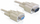 Kabllo Delock D-Sub 9 PIN - D-Sub 9 PIN, 2m, e bardhë
