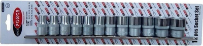 Set çelësa tubi Rockforce RF-4121-5, 12 cope, 1/2", 6-kendor