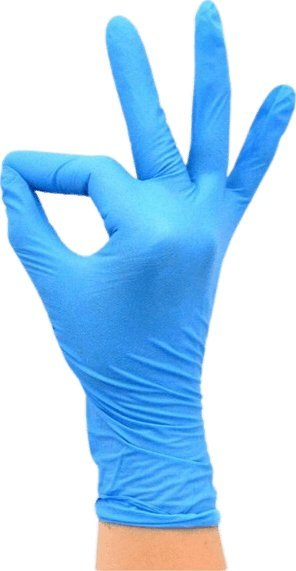 Doreza nitrili Master Blue, masa L, 100 copë, blu