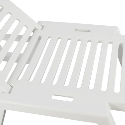Shezllon plazhi plastik, 70×190×36