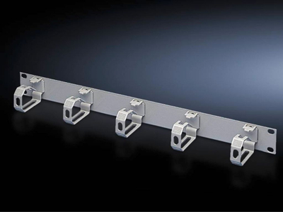 Panel shpërndarës kabllosh Rittal 7159.035, 5 mbajtëse plastike, për rack