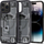 Mbulesë telefoni Spigen Ultra Hybrid MagFit Zero One për iPhone 14 Pro Max, transparente, gri e errët