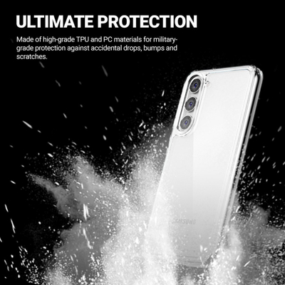 Maskë mbrojtëse Crong Crystal Shield për Samsung Galaxy S23 Plus, transparente