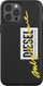 Mbrojtëse telefoni Diesel Moulded Case Embroidery FW20 për iPhone 12 Pro Max, Black Lime