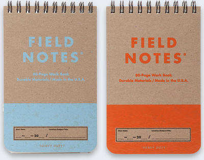 Set fletore Field Notes Heavy Duty FN-47, 2 copa, me vija edhe me rrjetë