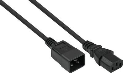 Kabllo energjie Kabelmeister SK2030 S005, IEC C20 në IEC C13, 0.5m, e zezë