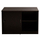 Dollap anësor HomeMarkt Caitlyn HM2012.02, 100x45x69cm, dyer rrëshqitëse, wenge i errët