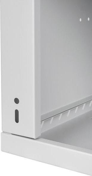 Kabinet mur për rrjet LEXI Net LX19 6U, 19", 520mm, 450mm, derë xhami, gri