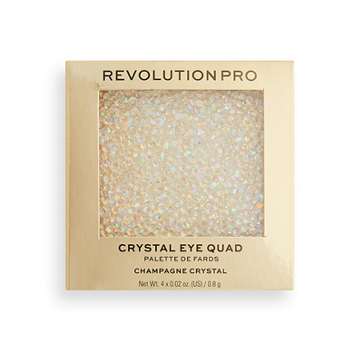 Paletë hijesh për sy Revolution PRO Ultimate Crystal Eye Quad Champagne Crystal, 3.2 g