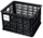 Shportë biçiklete Basil Crate, 30L, 45.25 x 35 x 25 cm, e zezë