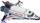 Lodër me tulla LeanToys Transformed Mars FC1034, 2 në 1 Shuttle Robot, 363 copa, e bardhë