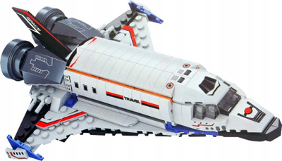 Lodër me tulla LeanToys Transformed Mars FC1034, 2 në 1 Shuttle Robot, 363 copa, e bardhë