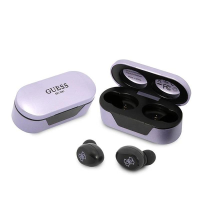 Kufje Bluetooth Guess GUTWST31EU TWS, IPX4, me kuti karikimi 400mAh, vjollcë