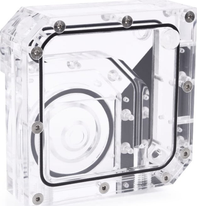 Depozitë ftohësi uji Alphacool 15074, akrilik transparent, RGB 5 V, e zezë