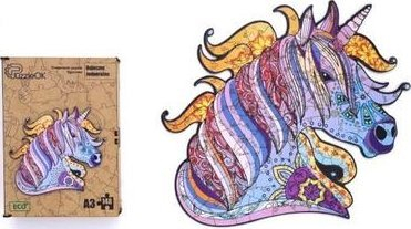 Puzzle druri Maksik Fabulous Unicorn PuzA3-00721, 148 pjesë, formati A3, shumëngjyrësh