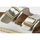 Sandale për kalamaj Birkenstock Arizona Kids Birko Flor, Regular Fit, me efekt metalik, ngjyrë argjendi