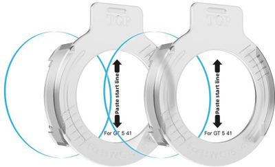 Xham mbrojtës Tech-Protect Easy Set+, Huawei Watch GT 5 41mm, set 2 copë, transparent