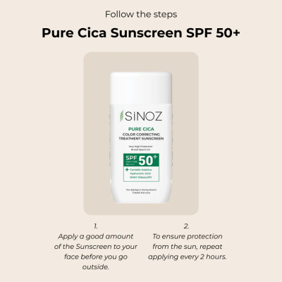 Krem kundër diellit Sinoz Pure Cica Color Correcting Fluid SPF 50+, 50ml