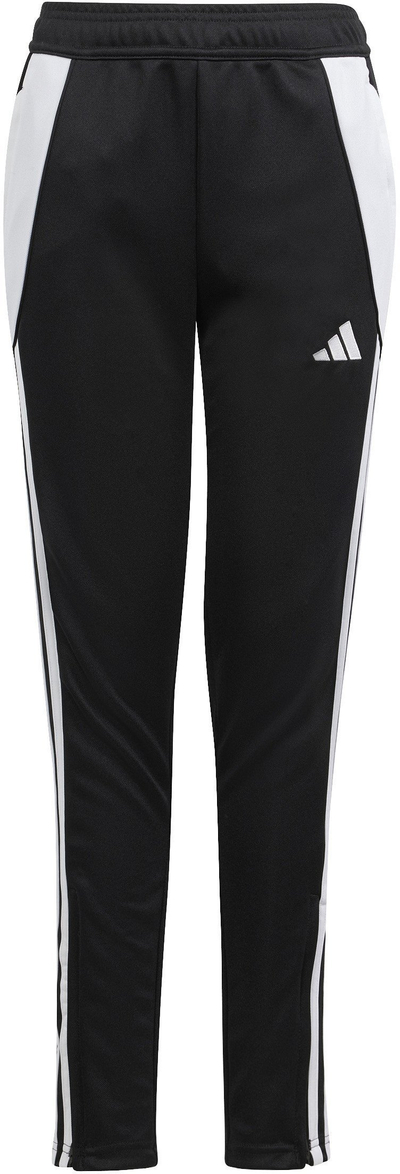 Pantallona sportive adidas Tiro 24 Slim Jr IJ7667, për kalamaj, poliestër, të zeza