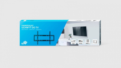 Mbajtëse muri TV TB Print TB-750, deri 65\", 40 kg, e zezë