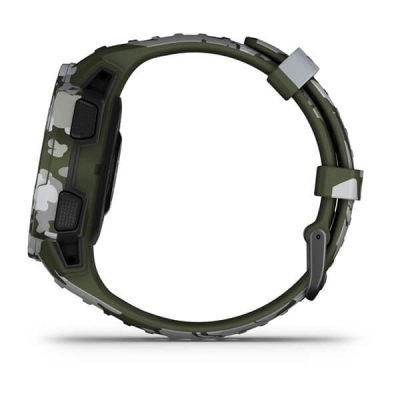 Smartwatch Garmin Instinct Solar Camo, GPS, karikim me diell, jeshile kamuflazh