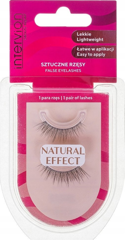 Вештачки трепки Inter Vion Eyelashes Natural Effect, природен ефект, црна боја