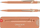 Механичка пенкало Caran d’Ache 844 Brut Rose, графит 0.7 mm HB, розе голд боја
