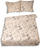 Set mbulesë krevati flanel, 140x200 cm, jastëk 70x90 cm, e bardhë