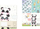 Fletore Ju-piter A6, 144 faqe, mbyllje me magnet, dizajn Cats and Pandas