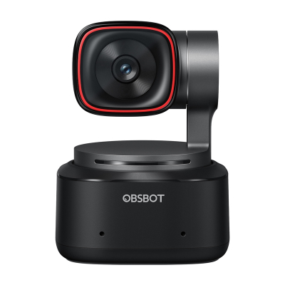 Webkamera Obsbot Tiny 2 PTZ, 4K 3840x2160, kontroll me gjeste dhe zë, e zezë