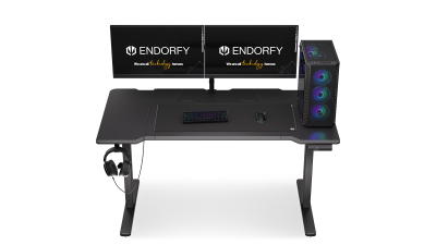 Tavolinë elektrike Endorfy Atlas L, 150 x 78 cm, me ngritje/ulje lartësie, e zezë