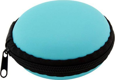 Kuti e fortë AK223I për kufje dhe USB, 8 cm, blu