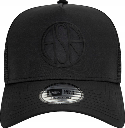 Kapelë New Era AS Roma A Frame Trucker 9FORTY, e rregullueshme, e zezë