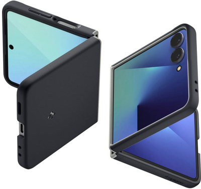 Маска за телефон Spigen Nano Pop MagFit за Galaxy Z Flip 7, со магнет, поддржува брзо безжично полнење, црна