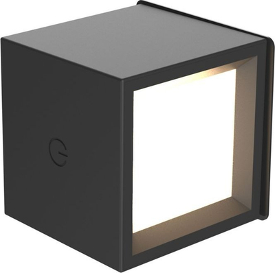 Dritë muri LED Newgarden Box 8, 7.5x7.5cm, e zezë