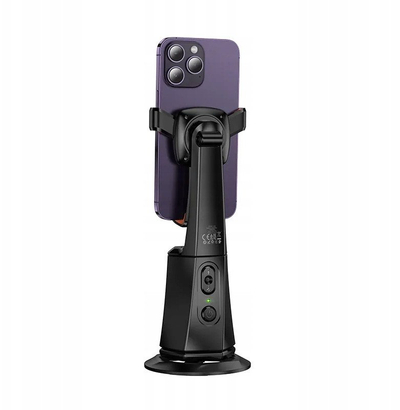 Mbajtëse telefoni Hoco K26, rrotullim 360°, auto face tracking, e zezë