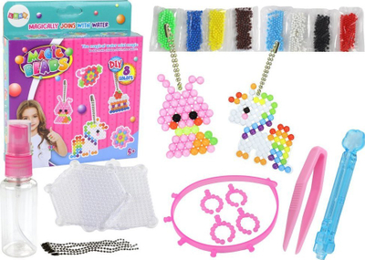 Set lodre LEAY Magic Beads DIY, rruza me ujë, 8 ngjyra, shumngjyrsh