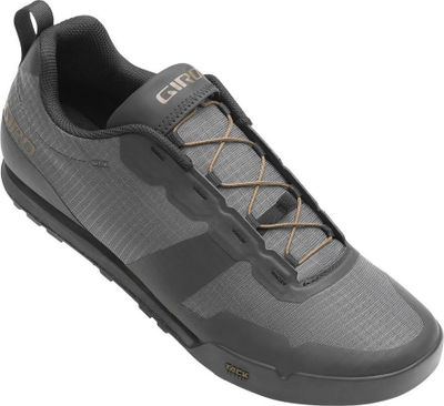 Këpucë çiklizmi Giro Tracker Fastlace, shuall Tack Rubber, sistem lidhje Fastlace, gri
