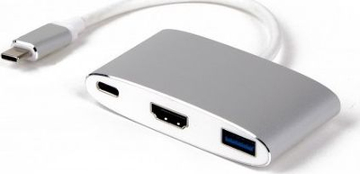 Përshtatës USB-C LMP USBC HDMI 4K, HDMI 4K, USB 3.0, gri