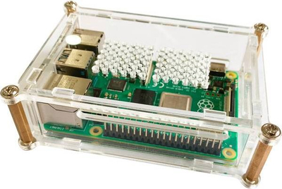 Kuti Joy-it për Raspberry Pi 4B, akril, e tejdukshme