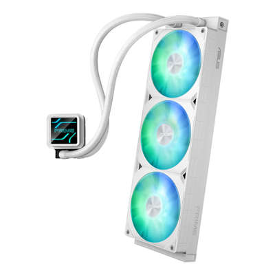 Ftohës uji për procesor ASUS Prime LC 360 ARGB White Edition, 360mm, 3x 120mm, i bardhë