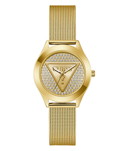 Orë grash Guess Ladies Gold Tone Analog GW0835L2, e artë