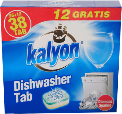 Tableta për enëlarëse Kalyon, 26+12 GRATIS 760g