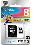 Kartë memorie Silicon Power MicroSDHC, 8GB